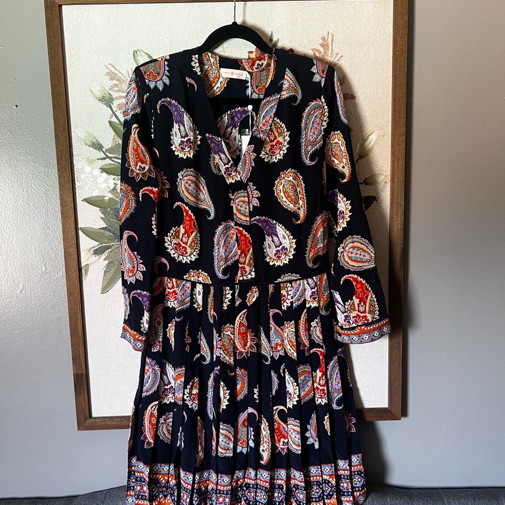 NWT Tory Burch Long Sleeve Tiered Sundress